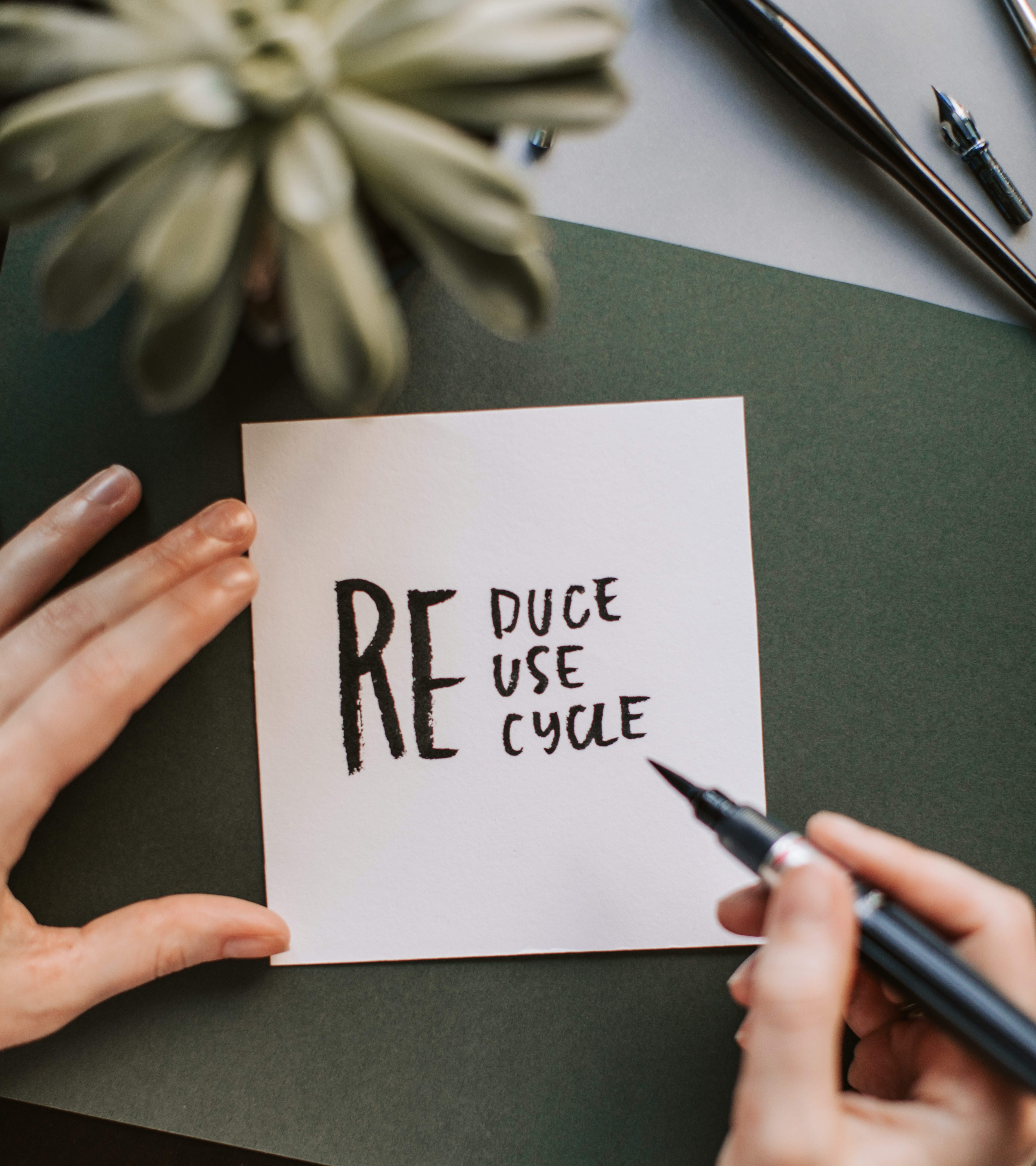 Image saying Reduce, Reuse, Recycle